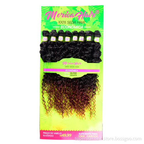 synthetic weave hair packs,high quality synthetic hair curly weaves